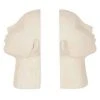 Promo 😍 Paris Prix Lot De 2 Serre-Livres Tête Abstraite 22cm Beige 🔔