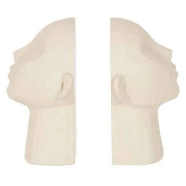 Promo 😍 Paris Prix Lot De 2 Serre-Livres Tête Abstraite 22cm Beige 🔔 1 Promo 😍 Paris Prix Lot De 2 Serre-Livres Tête Abstraite 22cm Beige 🔔
