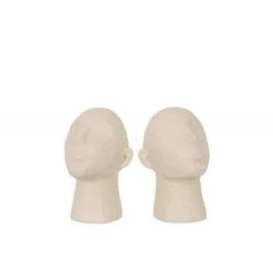 Promo 😍 Paris Prix Lot De 2 Serre-Livres Tête Abstraite 22cm Beige 🔔 5 Promo 😍 Paris Prix Lot De 2 Serre-Livres Tête Abstraite 22cm Beige 🔔 -Paris Prix Sales unnamed file 3267