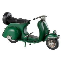 Le moins cher ???? Paris Prix Statuette Déco Scooter Vintage 28cm Vert ????