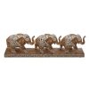 Grosses soldes ✨ Statue Déco En Résine 3 Éléphants 46cm Naturel ????
