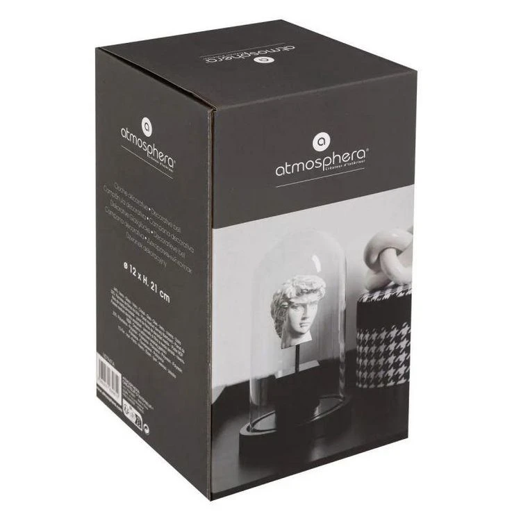 Promo 🤩 Cloche à Poser Déco Sublima 21cm Noir & Blanc 🤩 3 Promo 🤩 Cloche à Poser Déco Sublima 21cm Noir & Blanc 🤩 – Image 3