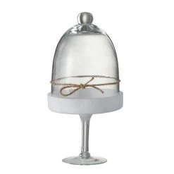 Vente flash 🧨 Paris Prix Cloche En Verre Sur Pied Boule 33cm Transparent 😀