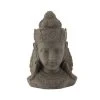Vente flash 🤩 Paris Prix Statue Déco Bouddha Yeux Fermés 43cm Gris 🎉