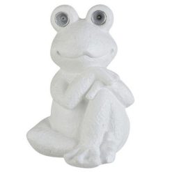 Tout neuf ???? Paris Prix Statuette Déco Grenouille Genoux 38cm Blanc ????