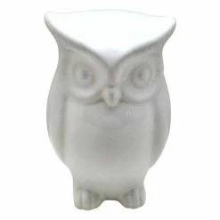 Budget 🎉 Paris Prix Statue Déco En Céramique Jolie Chouette 15cm Blanc 🧨