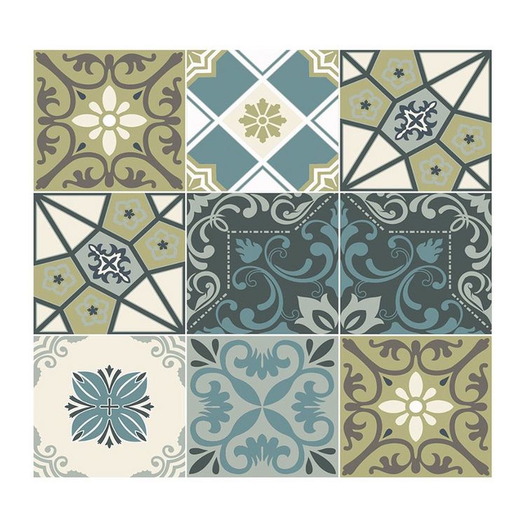 DIVERS Toile adhésive murale Céleste - 60 x 60 cm - Bleu et vert Tout neuf ???? DIVERS Toile Adhésive Murale Céleste - 60 X 60 Cm - Bleu Et Vert ???? -Paris Prix Sales unnamed file 331