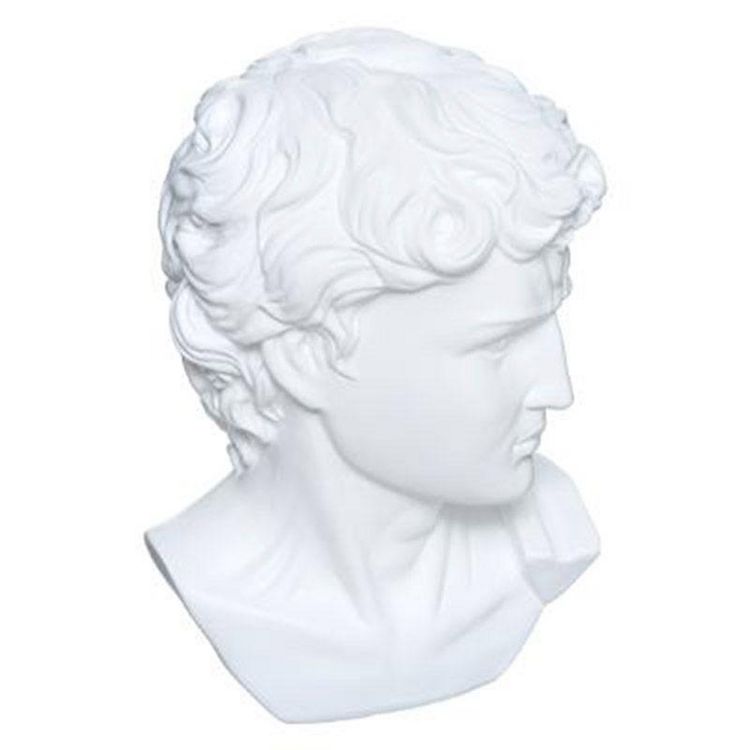 Nouveau ✨ Statuette Déco Tête César 25cm Blanc ✨ 1 Nouveau ✨ Statuette Déco Tête César 25cm Blanc ✨