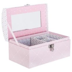 Grosses soldes ???? Boîte à Bijoux & Miroir Demoiselle 19cm Rose ????