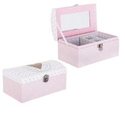 Alternative view of Grosses soldes ???? Boîte à Bijoux & Miroir Demoiselle 19cm Rose ????