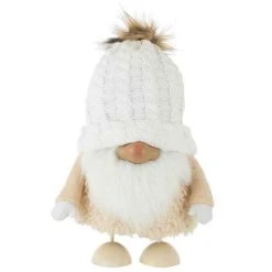 Bon marché 😉 Paris Prix Statuette Déco Père Noël Pompons 40cm Blanc ❤️