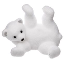 Meilleur prix ???? Paris Prix Ours Allongé Roulade Manteau 30cm Blanc ????