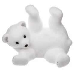 Meilleur prix 😍 Paris Prix Ours Allongé Roulade Manteau 30cm Blanc 👏