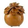 Coupon ✔️ Paris Prix Statuette En Céramique Fleur Design 14cm Ocre 🎉