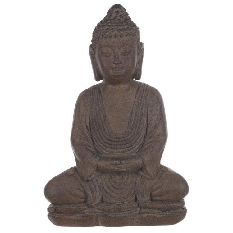 Statuette Bouddha Pierre 28cm Marron Promo ???? Statuette Bouddha Pierre 28cm Marron ⌛ -Paris Prix Sales unnamed file 3361