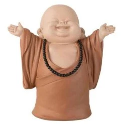 Grosses soldes 😀 Paris Prix Statuette Déco Moine Bras Ouverts 27cm Marron 🔔