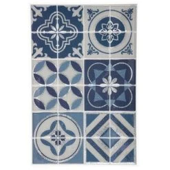 Coupon 💯 Lot De 2 Stickers Déco Carreaux Glitter 30cm Bleu ✔️