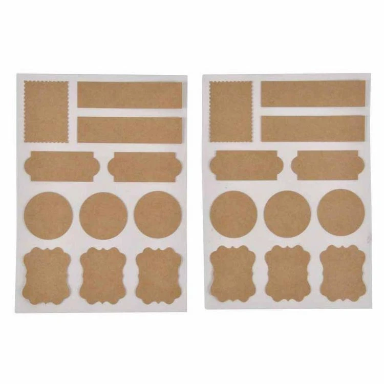 Remise 👍 Paris Prix Lot De 22 Stickers Craft 13x18cm Naturel 🛒 1 Remise 👍 Paris Prix Lot De 22 Stickers Craft 13x18cm Naturel 🛒