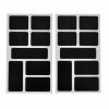 Top 10 ???? Paris Prix Lot De 16 Stickers Ardoise Rectangle 12x21cm Noir ????