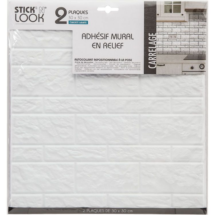 ATMOSPHERA 2 Stickers carrelage Mur - Blanc Vente flash ???? Statuette Déco Panthère 53cm Noir & Blanc ???? -Paris Prix Sales unnamed file 356