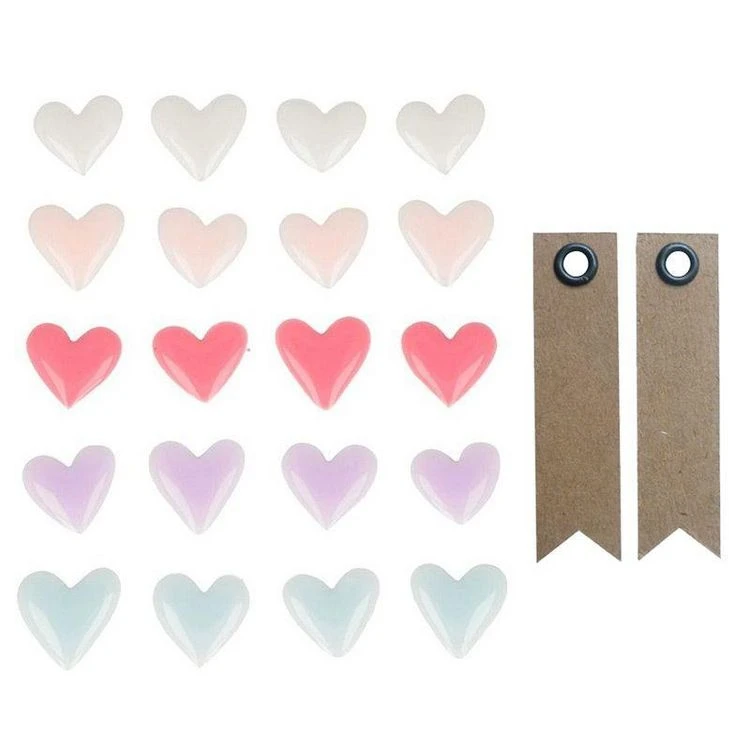 Promo ❤️ Youdoit 20 Stickers En émail Cœurs + 20 étiquettes Kraft Fanion 🌟 1 Promo ❤️ Youdoit 20 Stickers En émail Cœurs + 20 étiquettes Kraft Fanion 🌟