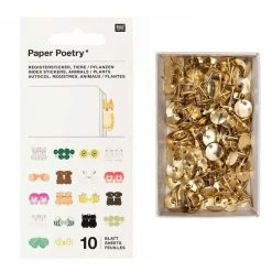 Top 10 ❤️ Youdoit 10 Feuilles D'autocollants Registre Animaux + 150 Punaises Dorées 🥰