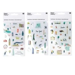 Remise 🎉 Youdoit Stickers Gel Transparent - Londres, New-York, Berlin 💯