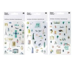 Promo 🎉 Youdoit Stickers Gel Transparent - Paris, New-York, Berlin 🔔