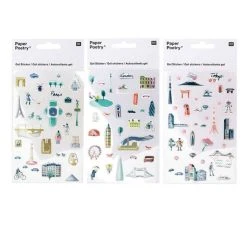 Le moins cher 😉 Youdoit Stickers Gel Transparent - Paris, Londres, Tokyo 🧨