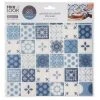 Grosses soldes 😀 Lot De 2 Stickers Carrelage Carreaux 26x28cm Bleu 🤩