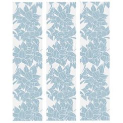 Vente flash ⭐ Lot De 3 Stickers De Tiroirs Fleurs 22x80cm Bleu ????