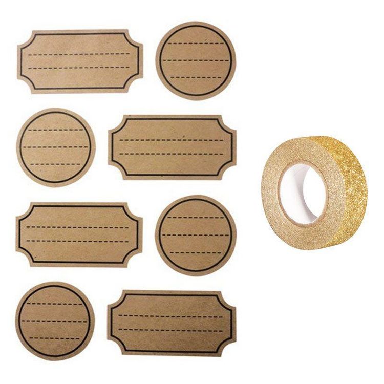 Nouveau ???? Youdoit 32 Stickers Kraft Avec Pointillés + Masking Tape Doré à Paillettes 5 M ⌛ 1 Nouveau ???? Youdoit 32 Stickers Kraft Avec Pointillés + Masking Tape Doré à Paillettes 5 M ⌛