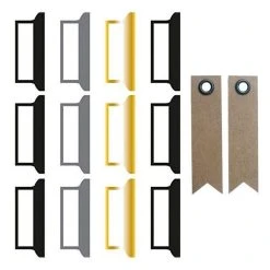 Offres 😍 Youdoit 12 Stickers Onglets Pour Bullet Journal Noir-gris-doré + 20 étiquettes Kraft Fanion 🤩