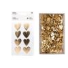 Remise ???? Youdoit 4 Feuilles D'autocollants Coeurs Brillants + 150 Punaises Dorées ⌛