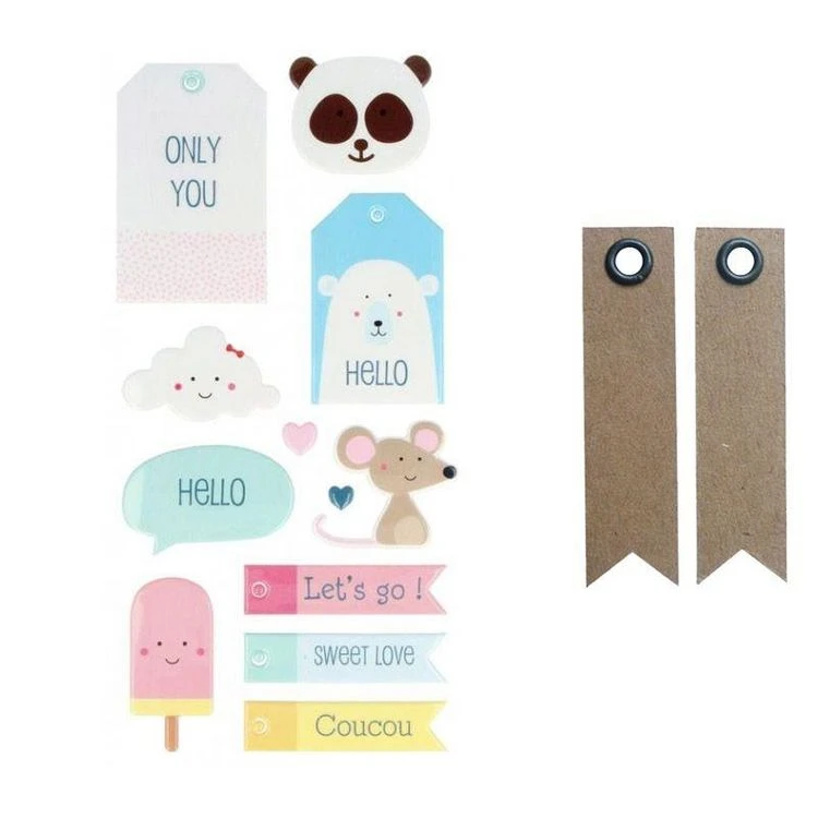 Meilleur prix 😉 Youdoit Autocollants Puffies XL Animaux Adorables + 20 étiquettes Kraft Fanion 😉 2 Meilleur prix 😉 Youdoit Autocollants Puffies XL Animaux Adorables + 20 étiquettes Kraft Fanion 😉 – Image 2