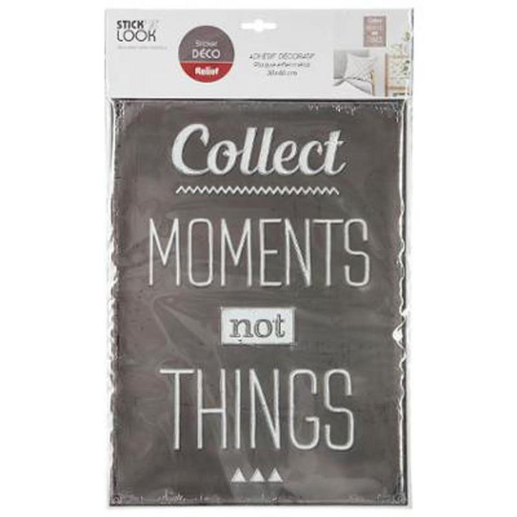 Meilleure vente ???? Sticker Relief Moments 30x40cm Noir ???? 2 Meilleure vente ???? Sticker Relief Moments 30x40cm Noir ???? – Image 2