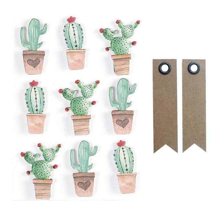 De gros ✨ Graine Créative 9 Stickers 3D Cactus Mexicains 4,5 Cm + 20 étiquettes Kraft Fanion ✔️ 1 De gros ✨ Graine Créative 9 Stickers 3D Cactus Mexicains 4,5 Cm + 20 étiquettes Kraft Fanion ✔️