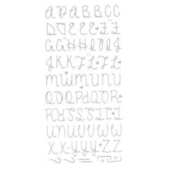 Grosses soldes ???? Artémio Stickers Alphabet Pailleté Puffy Argenté ????