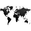 Grosses soldes ???? MiMi Innovations Decoration Carte Du Monde Murale Bois Noyer 130x78 Cm ????