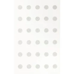 Meilleure vente 🌟 MegaCrea Motif Thermocollant Transfert Customisation Textile Rond Argenté 1 Cm 🥰