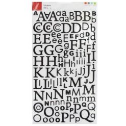 Coupon ???? Artemio Alphabet Autocollant Paillettes Noir ✨