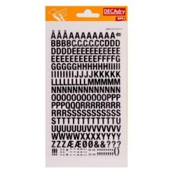 Bon marché 🧨 Apli Agipa Lettres Transfert Noir 8mm 😉