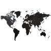 Acheter ???? MiMi Innovations Decoration Carte Du Monde Murale Bois Noir 280x170 Cm ✔️