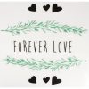 Remise ???? MegaCrea Grand Transfert Textile Patch écusson Thermocollant Forever Love 19 Cm ????