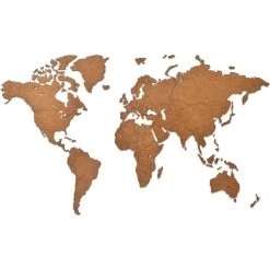 Les meilleures critiques de 🎁 MiMi Innovations Decoration Carte Du Monde Murale Bois Marron 90x54 Cm ⭐