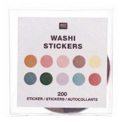 Alternative view of Remise ⭐ Youdoit 200 Autocollants Washi - Rond ????