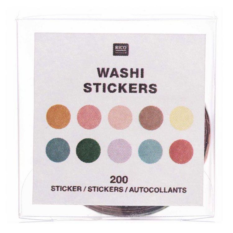 Remise ⭐ Youdoit 200 Autocollants Washi - Rond ???? 2 Remise ⭐ Youdoit 200 Autocollants Washi - Rond ???? – Image 2