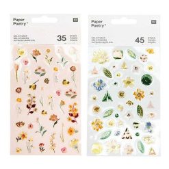 Budget ⭐ Youdoit 80 Stickers Gel Rose & Vert Vive La Nature ⭐