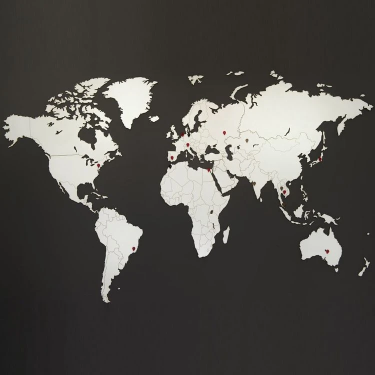 Remise ⭐ MiMi Innovations Decoration Carte Du Monde Murale Bois Blanc 130x78 Cm 🤩 3 Remise ⭐ MiMi Innovations Decoration Carte Du Monde Murale Bois Blanc 130x78 Cm 🤩 – Image 3