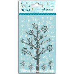 Coupon ???? Toga 50 Stickers Epoxy Pour Scrapbooking Jeux D'hiver - Flocons ????